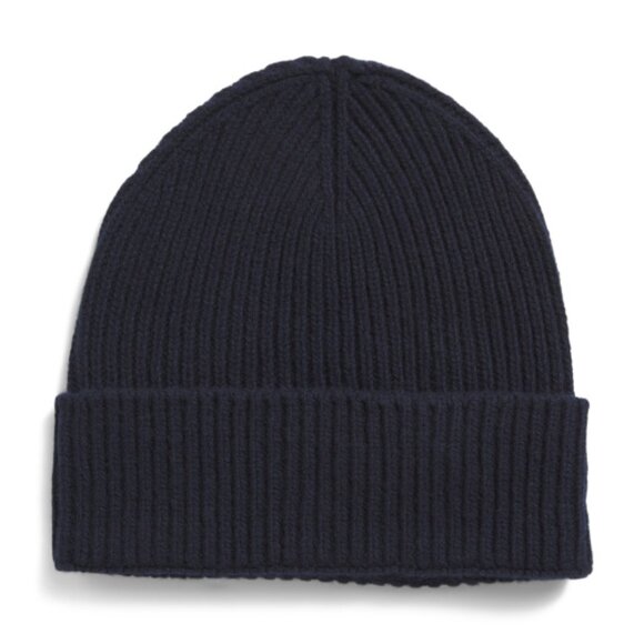 NEW TESMA Made In Italy Recycled Cashmere And Wool Blend Ribbed Beanie 1025 2m1 - Picture 1 of 3
